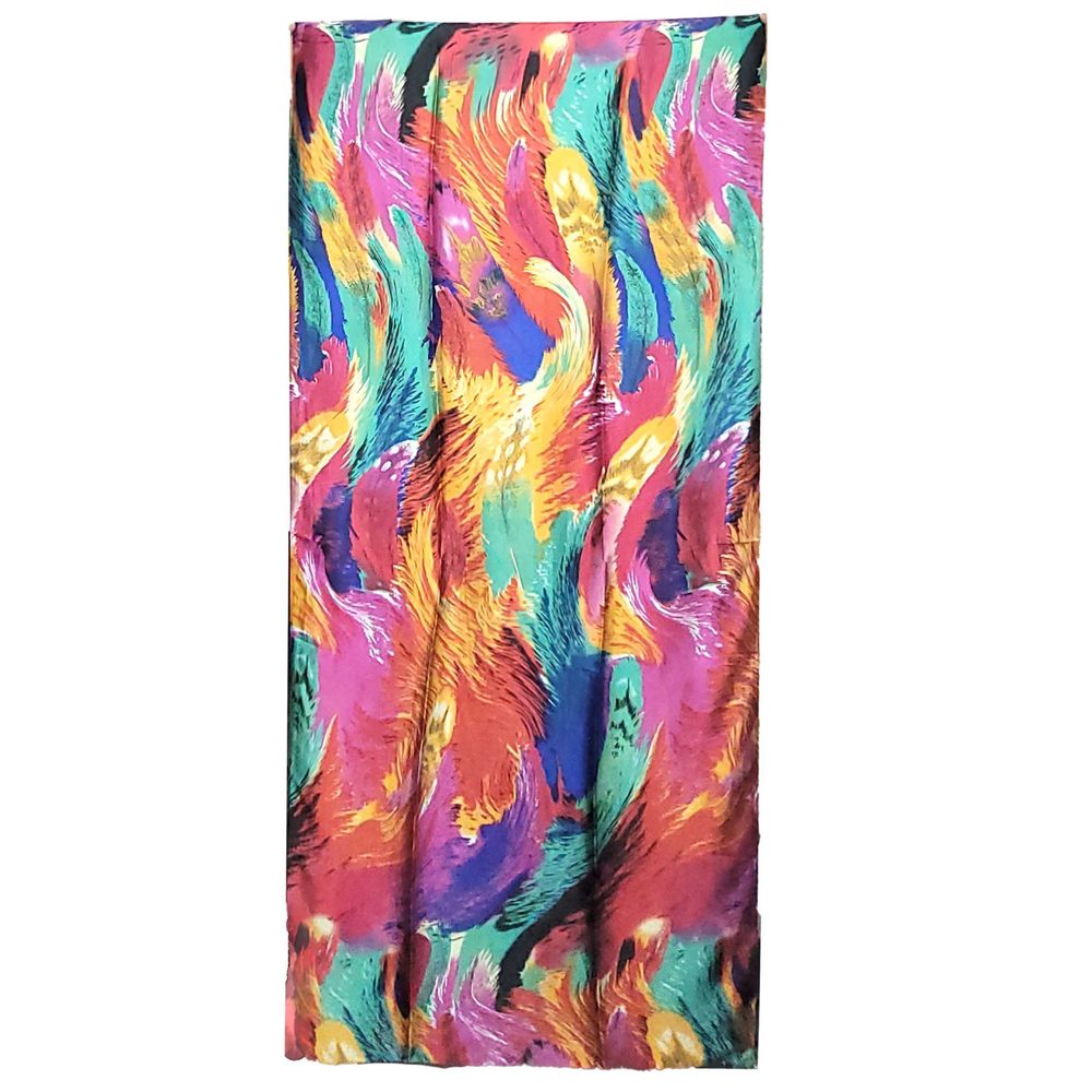 NWT Long Soft Scarf 34"x69" Rectangle Silk Feeling 100% Shawl Wrap 0238